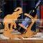 Adjustable animals bamboo wine holder