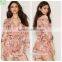 Summer V neck Kimono sleeves floral playsuit