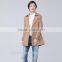 2015 fashion women overdress solid khaki wind coat guangzhou clothing