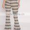 bangkok style lady wave effect skinny flare pants OEM service