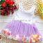 new wholesaler baby princess christmas dresses girls skirt set with bowknot