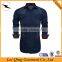 Casual long sleeve slim fit button denim shirts with pockets