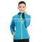 High quality womens waterproof zipper softshell jacket for outdoor