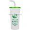 USA Made 32 oz Sport Sipper Cup - features a straw and lid and comes with your logo