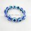 12mm Elastic Evil Eye Bead Bracelet Blue Turkish Lucky Eye Bracelet