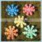 Multicolor snowflake wholesale price polyfoam snowflake window layout Christmas decoration Plastic snowflake