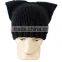 2017 Hot Sale 100% Acrylic Custom Winter Cat Ears Beanie wholesale Beanie Hat