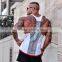 Black Gym Tank Top Men Singlet Stringer Muscle Tank Tops Y BACK Racer