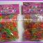 flower shaped rainbow rubber bands for kids diy bracelet