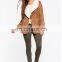 women elegant luxe faux suede warm coat wholesale made in china