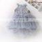 Ivory Crochet Tulle Girl Dress Vintage Baptism Dress Princess Costume Blessing Gown