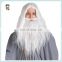 Long White Adult Gandalf Wizard Halloween Party Wig and Beard HPC-0045