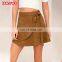 Hot sale fashion ladies stylish A-line suede wrap short skirt sexy girls photos with mini skirt