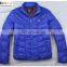 2015 men blue nylon outdoor jacket with special wash