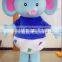 cute elephant fur costume, inflatable elephant costume for promotion