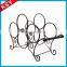 2017 New Arrival Best Price Home Decorative Display Metal Wrought Iron Tabletop Wine Rack Bottle Holder