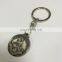 Custom made keychain made of zinc alloy in Antique silver plating as lion key chain or animal key ring