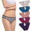 Yun Meng Ni Sexy Underwear Stripe Printed Sexy Lingerie Breathable Cotton Panties For Women