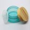PET Plastic Jar with Wooden Color Screw Lid 50ml