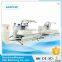 Double head miter saw for aluminum window profile
