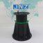 Adjustable plastic pedestal for composite decking support