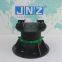 Adjustable plastic pedestal for composite decking support