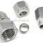 Quick coupler 3/8 female thread O.D 6 mm tube stainless steel pressure gauge braided compression pipe fittings