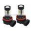80W 6000k White H8 H11 LED Fog Lights Lamp For 2006-2015 Honda Accord Civic