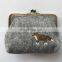 Customized felt handbag coin bag