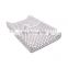 Custom print cotton baby grey herringbone pattern baby changing pad cover