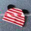 Baby Caps Toddler Newborn Girl Boy Cotton BEANIES with ears Solid Striped Caps Spring Autumn 24Colors for 0-2T