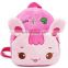 Baby Girl Pink Backpack Infant Cute Rabbit mini Backpacks for 1-2T plush soft gift