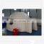 White Christmas snow inflatable igloo tent for a fort and dog