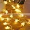 decorative Led safety holiday curtain String star Lights garden home christmas indoor outdoor decoration fairy light