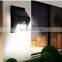 PIR Motion Sensor Outdoor LED Wall Light Waterproof IP65 Solar Garden Lamp