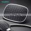 Leelongs Hot-Sale Black Rainfall Rainwater Shower Head ABS Top Shower Head