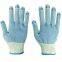 Anti Slip Grip Cotton Knitted Double Sides PVC Dots PVC Dotted Working Gloves