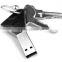 Metal key style usb drive free laser engrave logo USB key cheap key pendrive