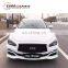 INFINI Q50 body kit for Q50 to EAU style with front bumper rear bumper and muffler tips high quality PP material