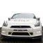 Carbon fiber body kit for nissan gtr r35 in CMST style front lip rear diffuser side skirts hood bonnet and trunk spoiler