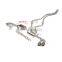 super racing tailpipe 304 steel exhaust for bmw x6 exhaust mufflers 4 tips cat back with quad double tip