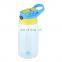 Eco-friendly 400ml tritan straw water bottle  plastic bottle with custom logo