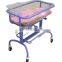 Height and Angle Adjustable ABS Pediatric Crib Infant Trolley Hospital Baby bed