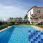 Swimming Pool Mosaic Tiles Blue Hot-Melt Mosaic Products Shower Floor Meshed Backed Mosaic Tile