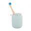 100% organic biodegradable  portable mini baby bamboo toothbrush with Custom Logo