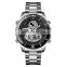 Skmei 1839 Men Quartz Watches Analog Digital Waterproof Stainless Steel Reloj Luxury Brand Watch