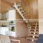 modern building white u stairs stainless steel staircase design for home
