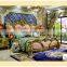Luxury Leather Antique Style Furniture Soft Beds Cama Furniture