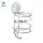 stainless steel hanging suction bathroom storage basket for Sponges facial cleanser