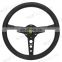 China 14 inch reproduction classic steering wheels , new 350mm japanese car steering wheel leather
